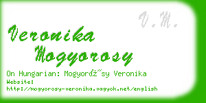 veronika mogyorosy business card